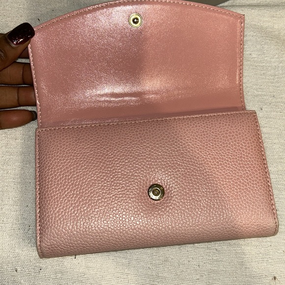 Authentic Chanel Long Wallet Pink Caviar Leather +certificate of authenticity - Picture 7 of 17